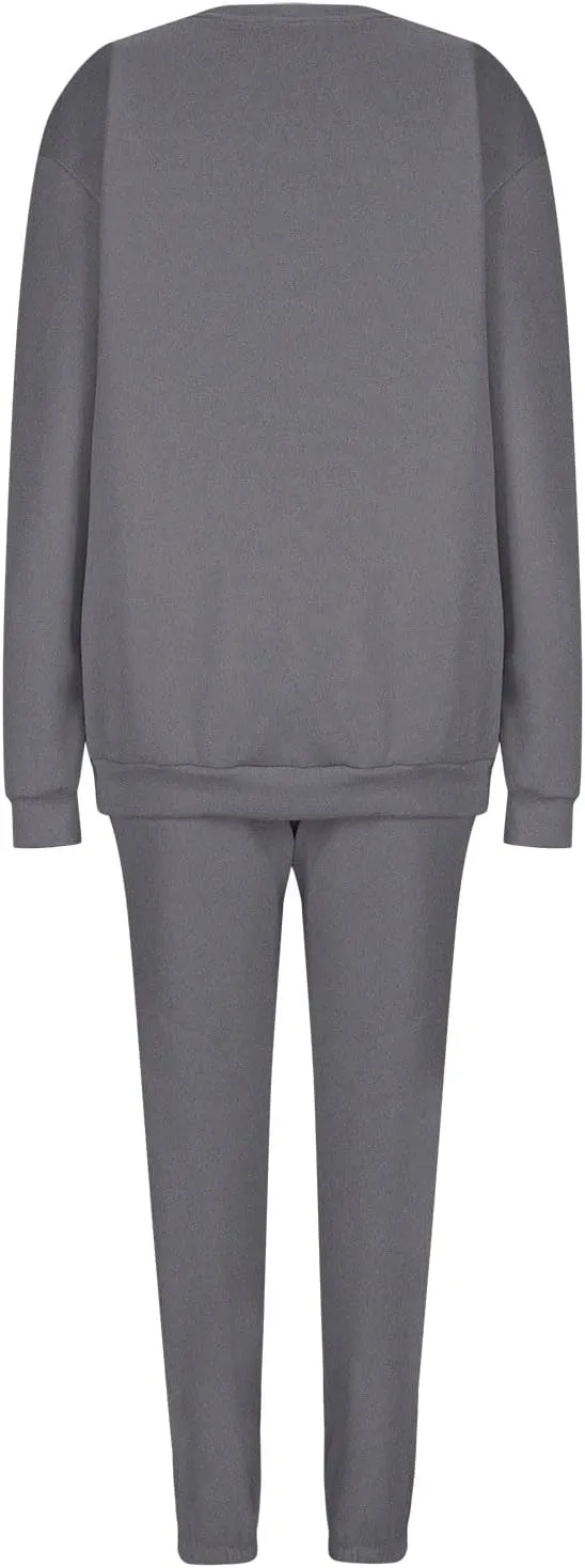 2 Piece Sets for Women Fashion Tracksuit Casual Long Sleeve Sweatshirt Sweatpants Suit Loungewear Sets