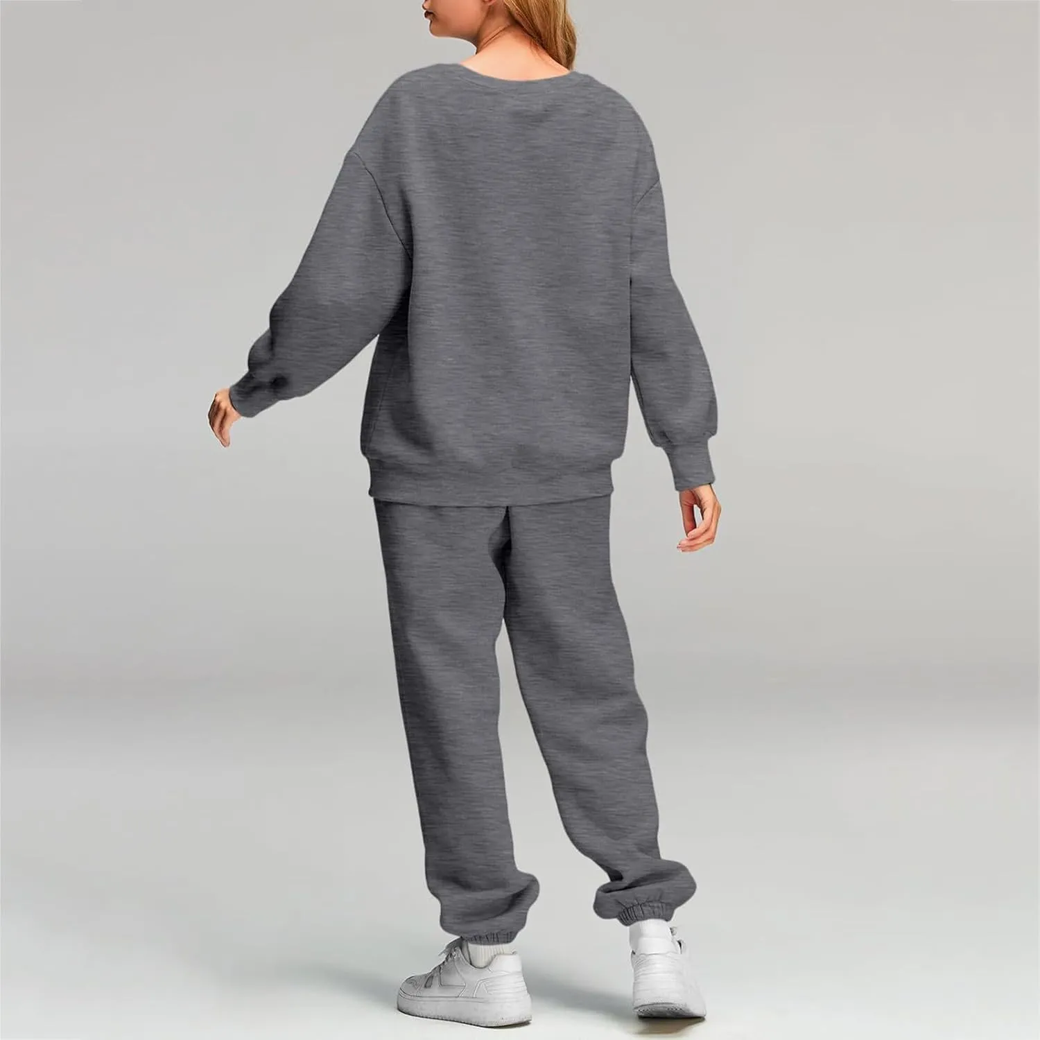 2 Piece Sets for Women Fashion Tracksuit Casual Long Sleeve Sweatshirt Sweatpants Suit Loungewear Sets