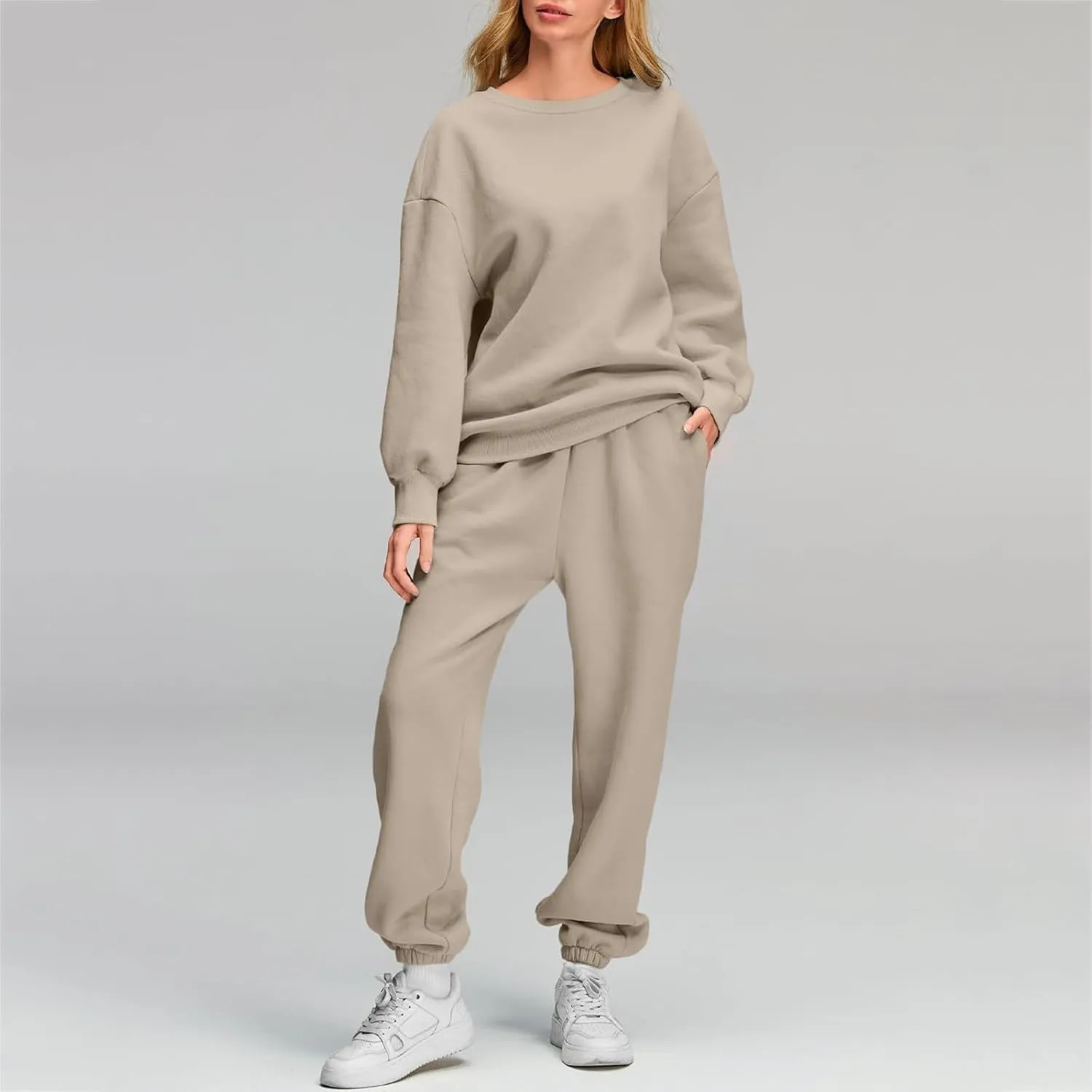 2 Piece Sets for Women Fashion Tracksuit Casual Long Sleeve Sweatshirt Sweatpants Suit Loungewear Sets