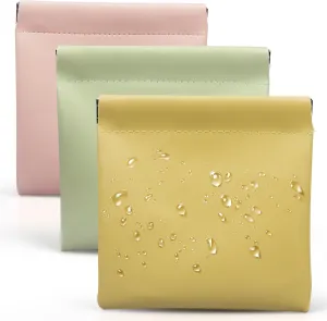 4.72x4.72 Small Pouches for Purse, 3PCS Cute Snap Closure Storages, Mini Organizer for Inside Large Makeup Bag, Organize Cosmetic, Lipstick, Jewelry, Coins in Women's Handbag/Tote/Travel/Car