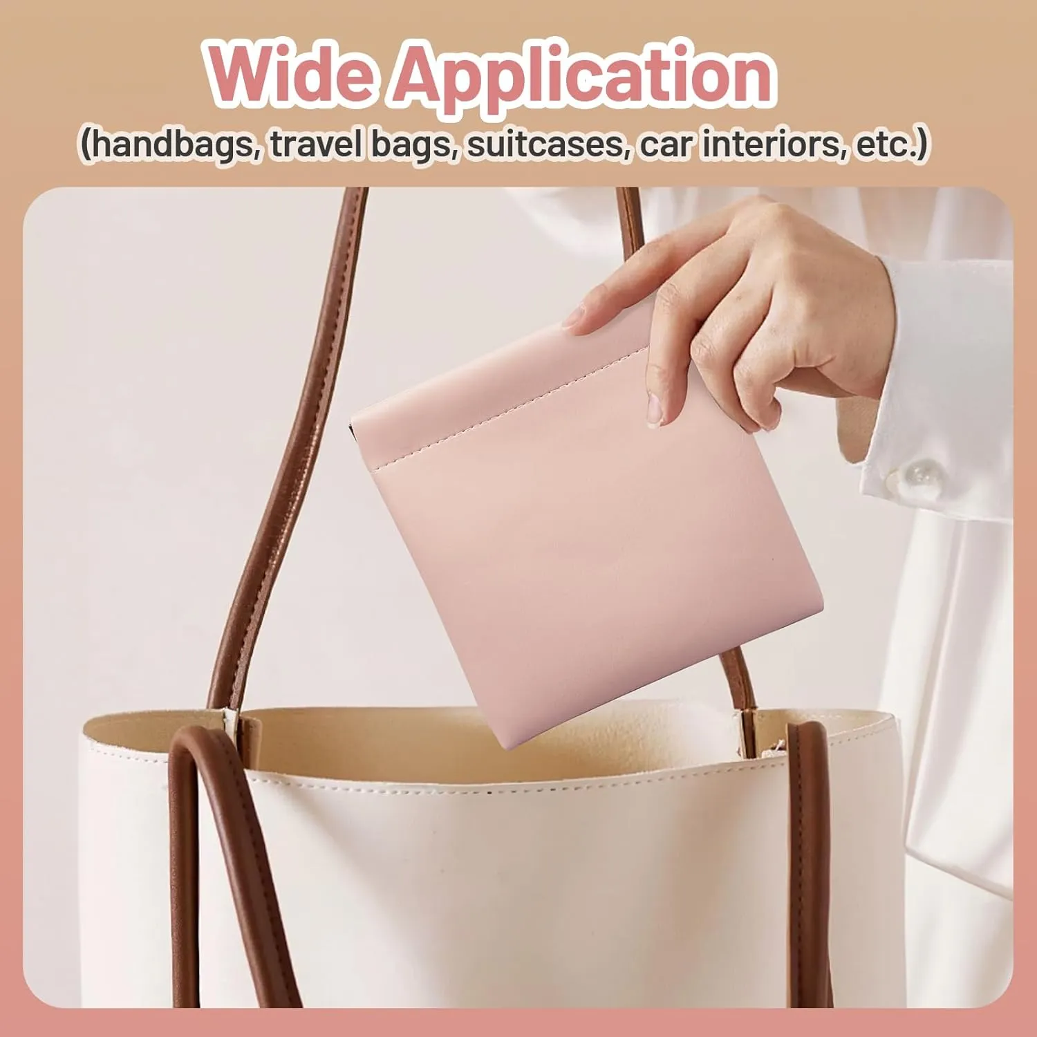 4.72x4.72 Small Pouches for Purse, 4PCS Cute Snap Closure Storages, Mini Organizer for Inside Large Makeup Bag, Organize Cosmetic, Lipstick, Jewelry, Card, Coins in Women's Handbag/Travel