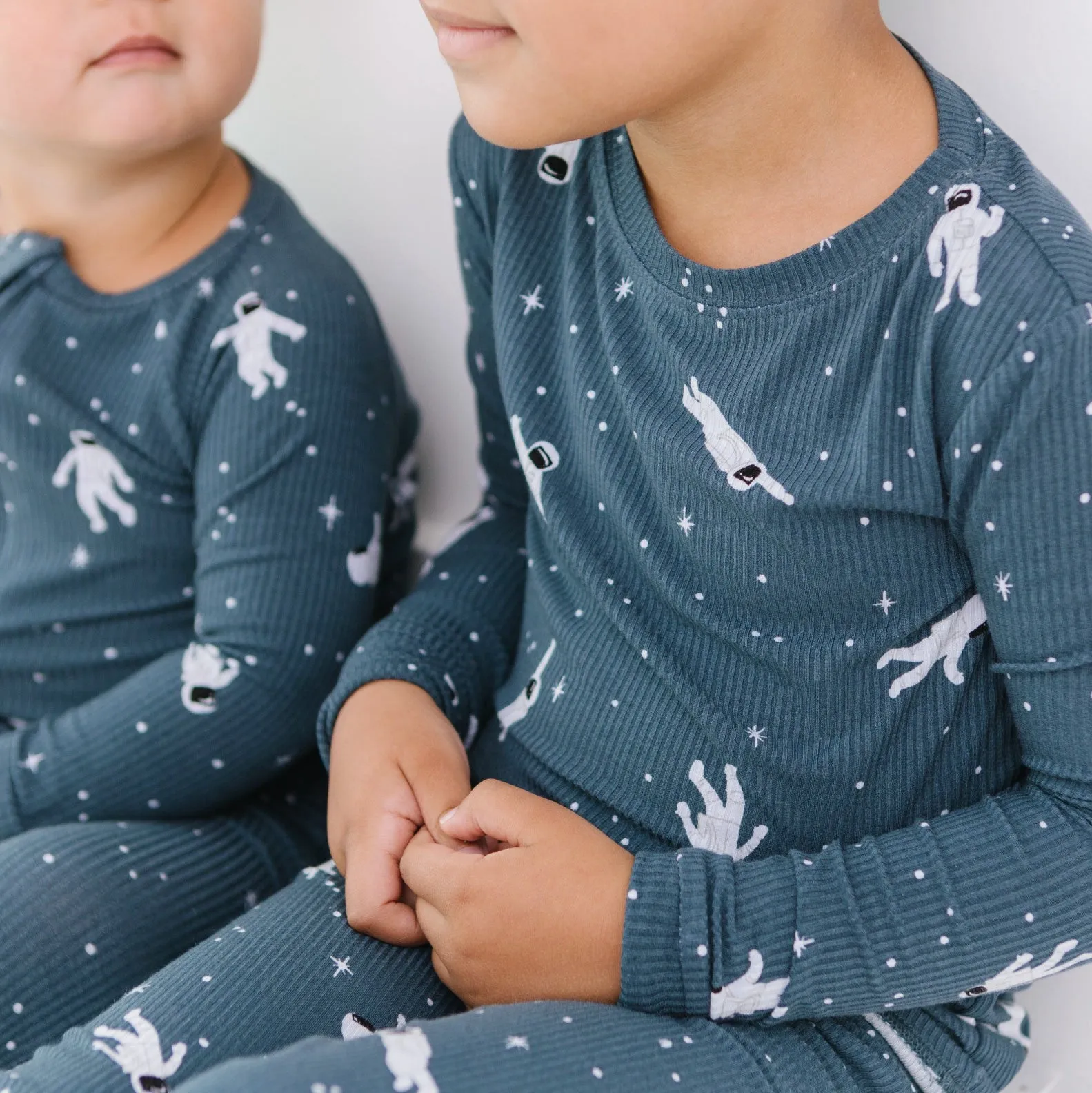 Astronauts Small Ribbed Two-Piece Set