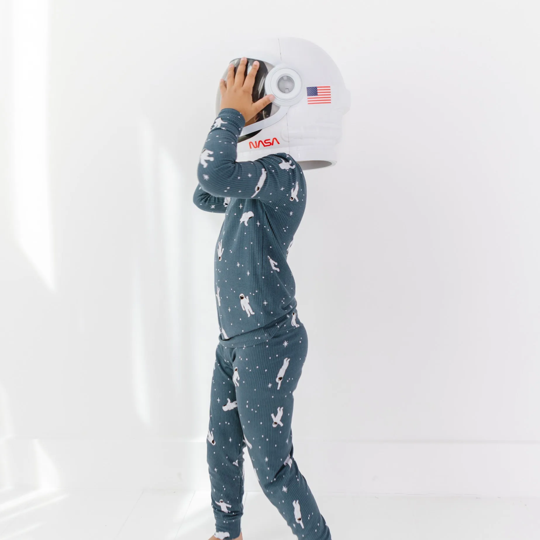 Astronauts Small Ribbed Two-Piece Set