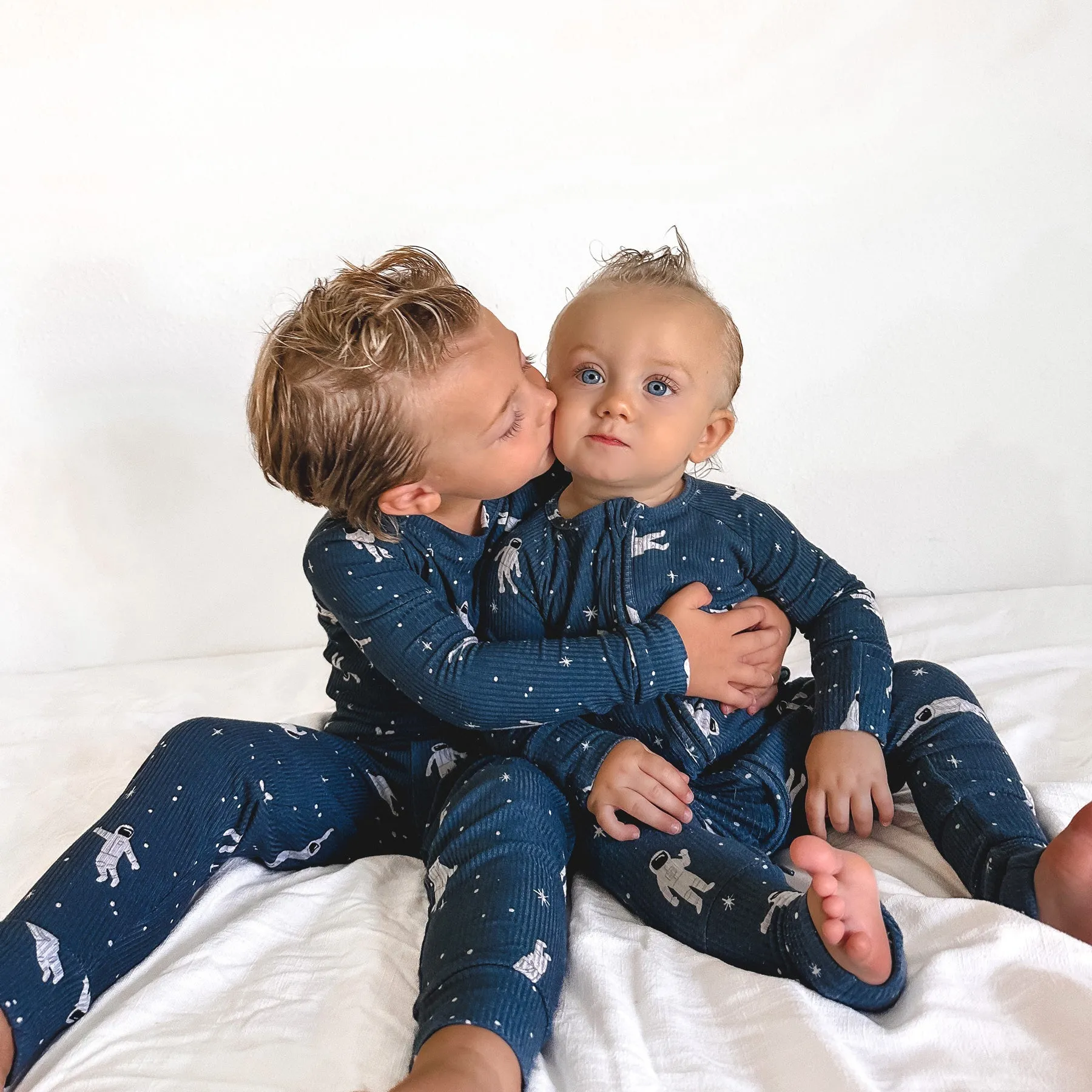 Astronauts Small Ribbed Two-Piece Set