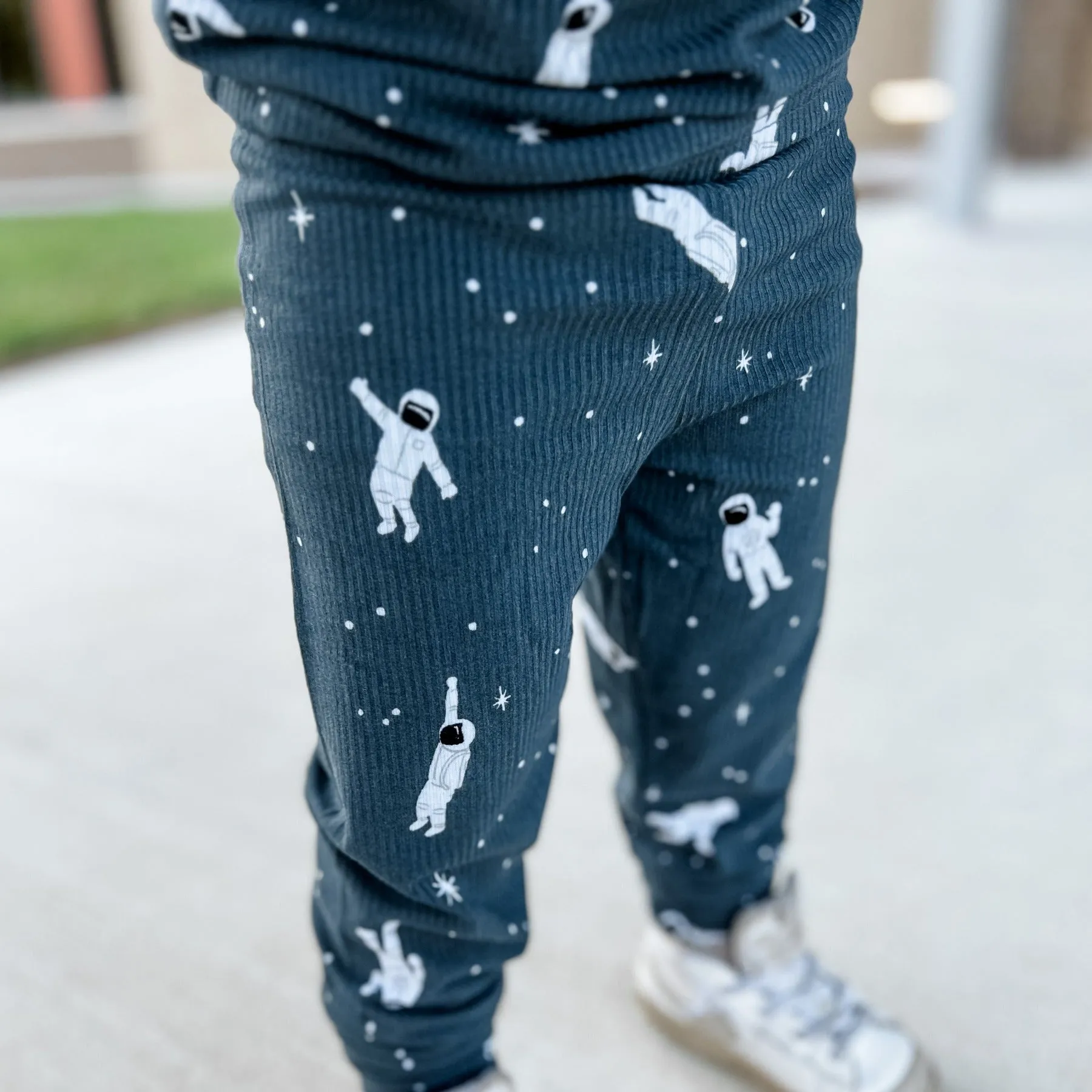 Astronauts Small Ribbed Two-Piece Set