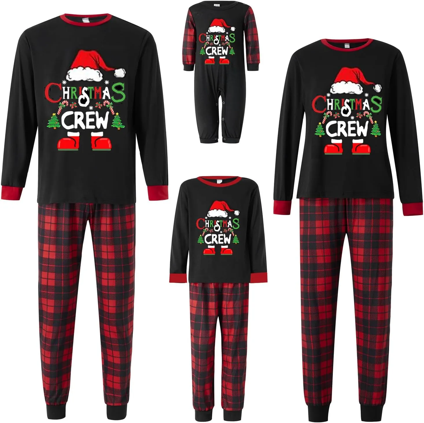 Awoscut Family Christmas Pajamas Matching Pajamas for Family, Xmas PJs Sets Holiday Sleepwear
