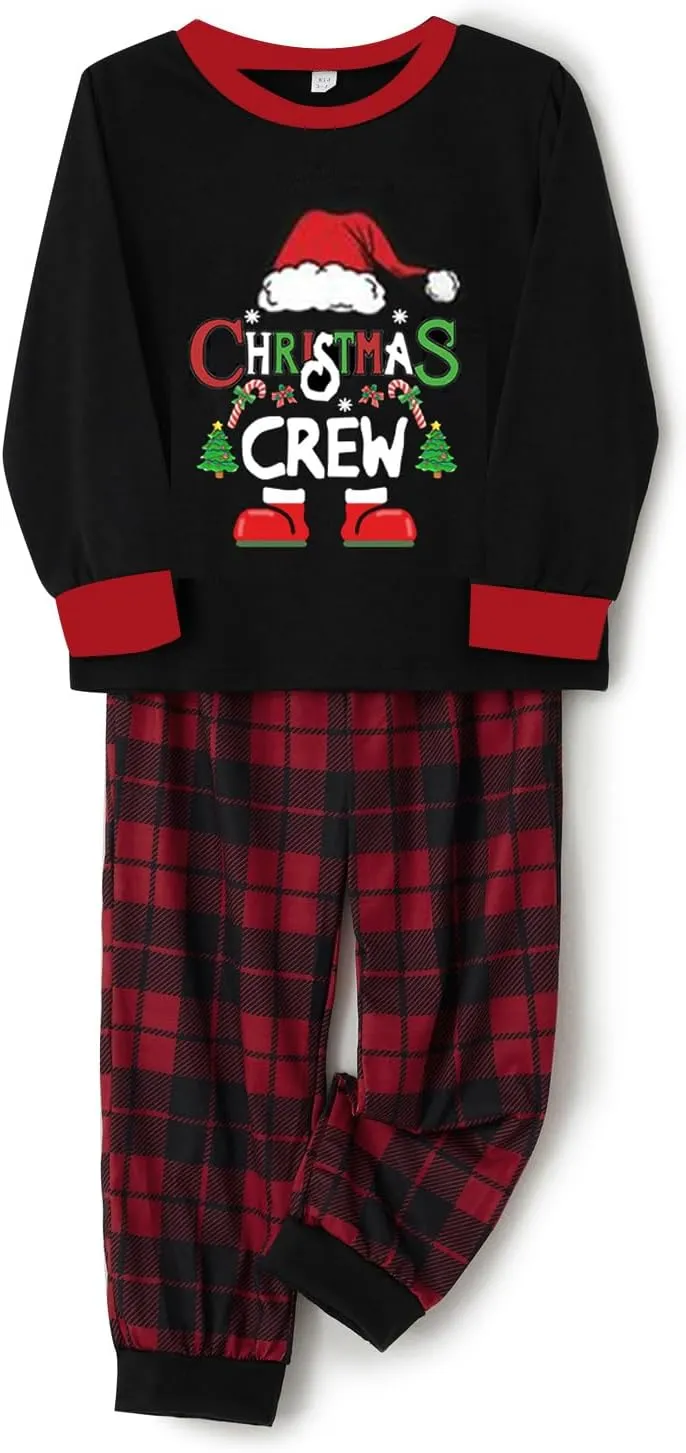 Awoscut Family Christmas Pajamas Matching Pajamas for Family, Xmas PJs Sets Holiday Sleepwear