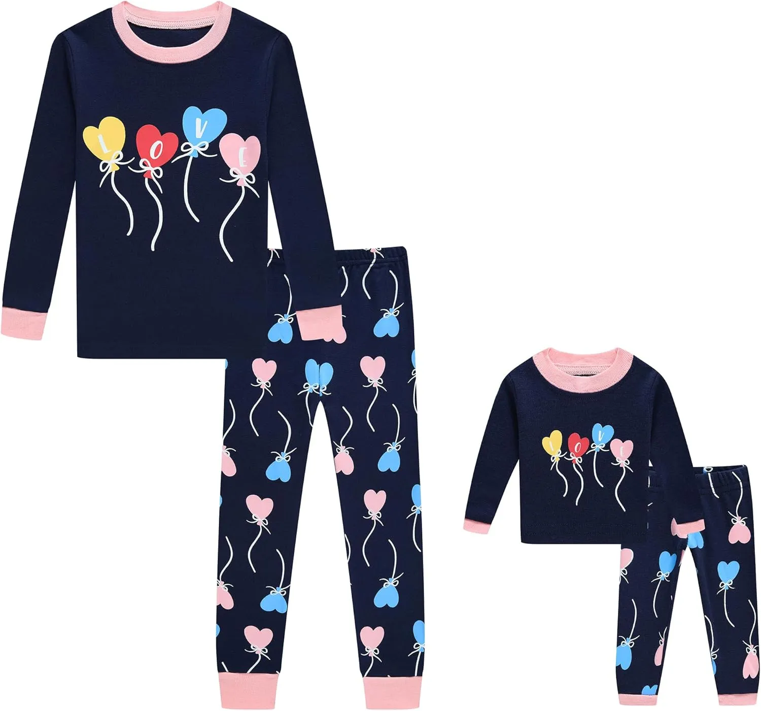 Babyroom Girls Pajamas Matching Doll Pjs Toddler Kids Cotton Sleepwear Christmas Clothes