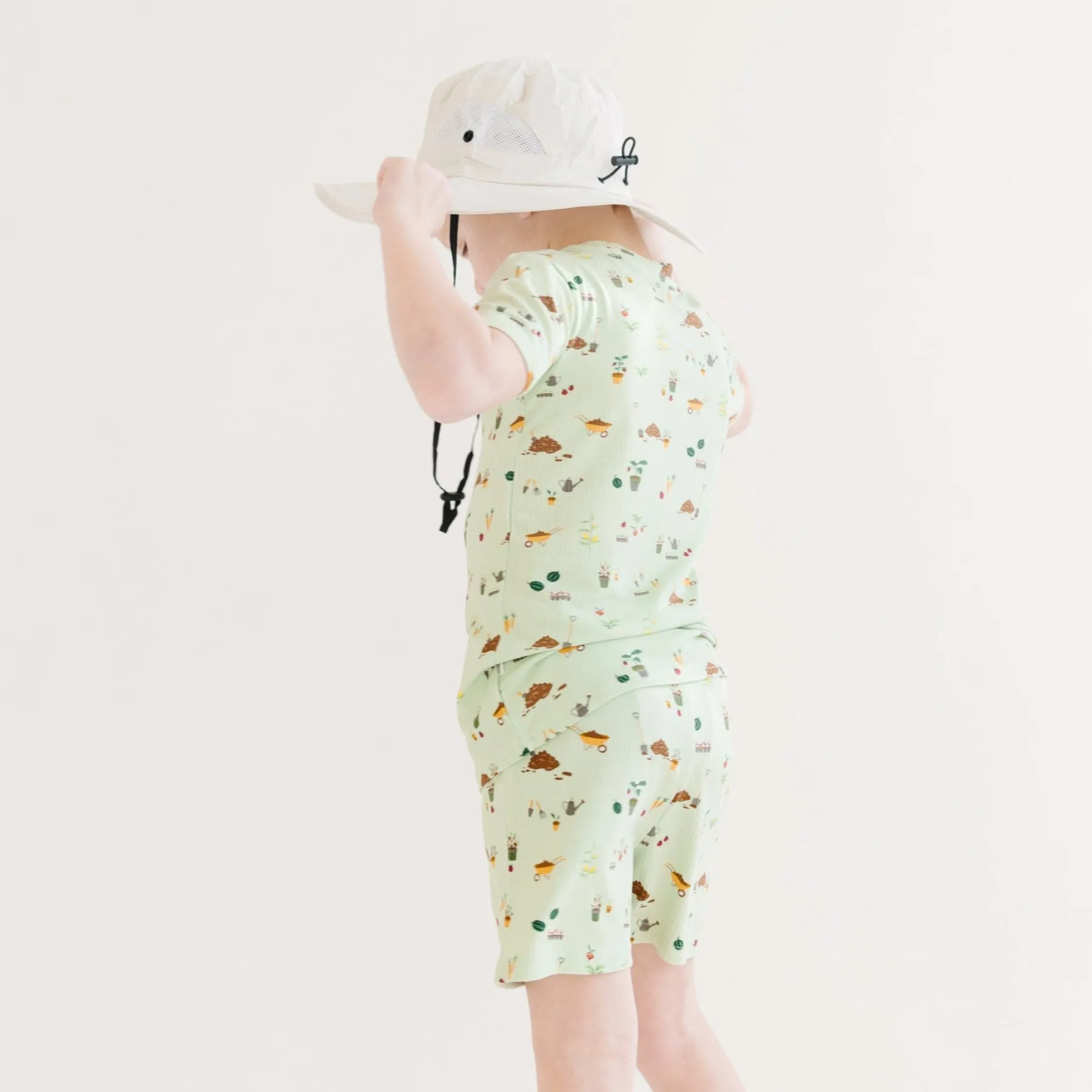 Backyard Garden Small Ribbed Shorts Two-Piece Set