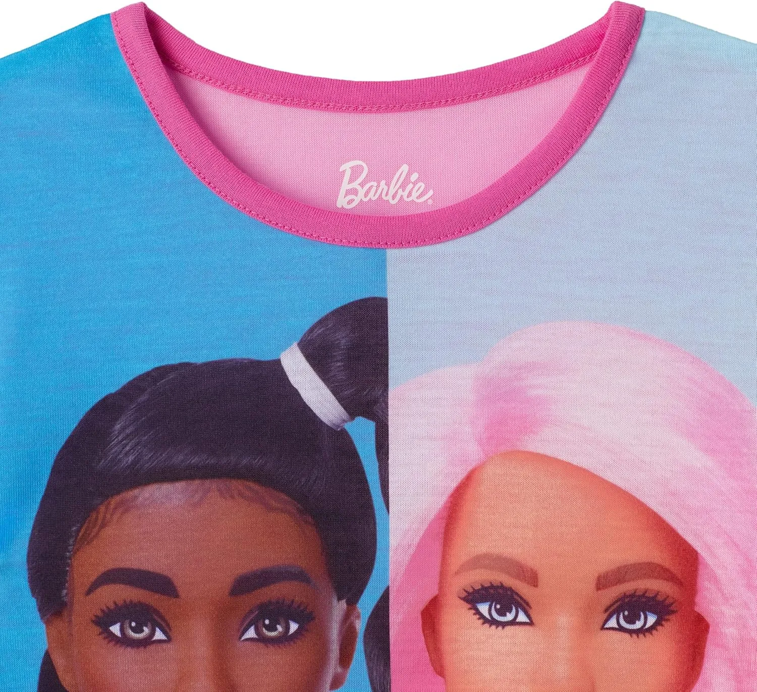 Barbie Girls Pajama Pants and Sleep Shirt Sets for Kids 4 Piece Sleepwear Set for Girls