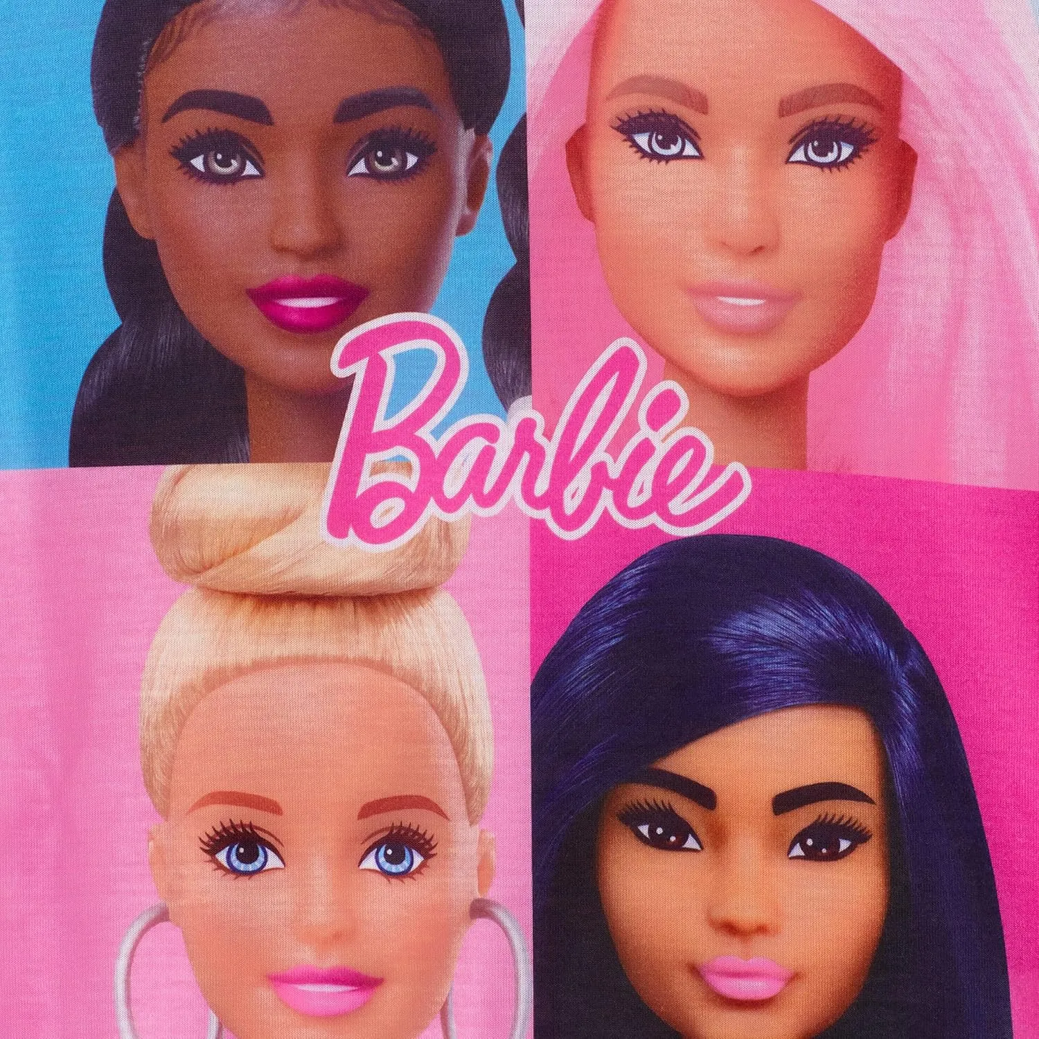 Barbie Girls Pajama Pants and Sleep Shirt Sets for Kids 4 Piece Sleepwear Set for Girls