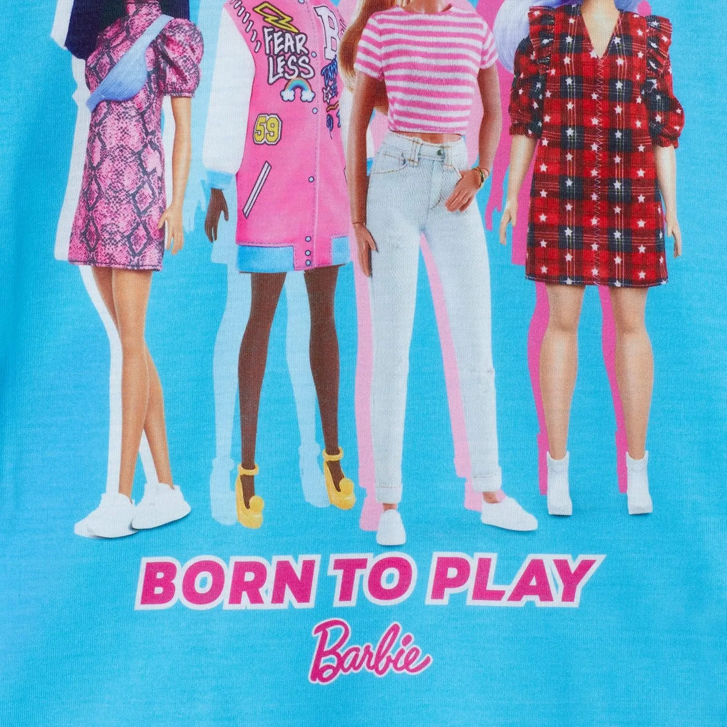 Barbie Girls Pajama Pants and Sleep Shirt Sets for Kids 4 Piece Sleepwear Set for Girls