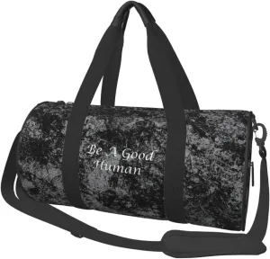 Be A Good Human Convertible Garment Bag with Shoulder Strap, Carry on Garment Duffel Bag for Men Women - Rolling Foldable for Travel Luggage Bags (Black)
