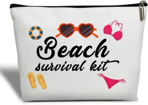 Beach Gifts for Women Makeup Bag, Summer Vacation Gift for Her, Sister, Mom, Aunt, Daughter, Niece, Friend, Besties, Beach Survival Kit - Makeup Bag Travel Toiletry Pouch -22