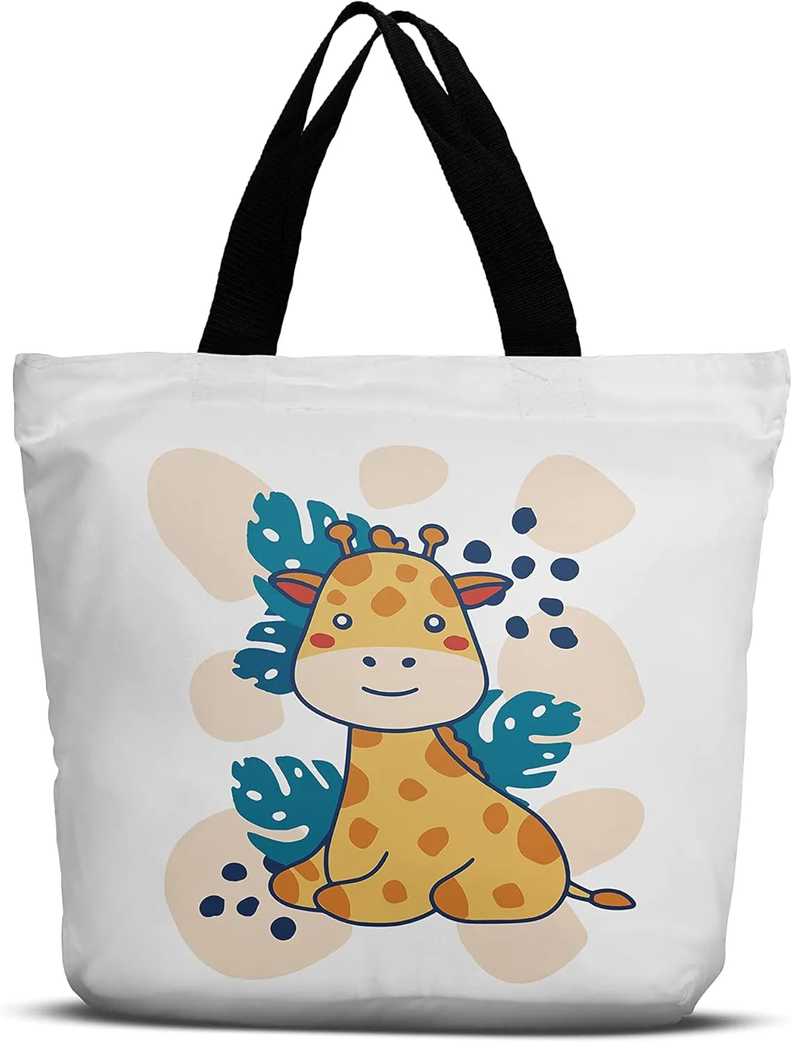 Beach Tote Bag Foldable Reusable Durable and Washable for Outdoor Travel Shopping Gym, Stadium