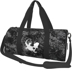 Bearded Dragon Convertible Garment Bag with Shoulder Strap, Carry on Garment Duffel Bag for Men Women - Rolling Foldable for Travel Luggage Bags (Black)