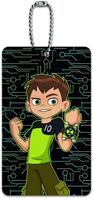 Ben 10 Ben Tennyson Luggage Card Suitcase Carry-On ID Tag