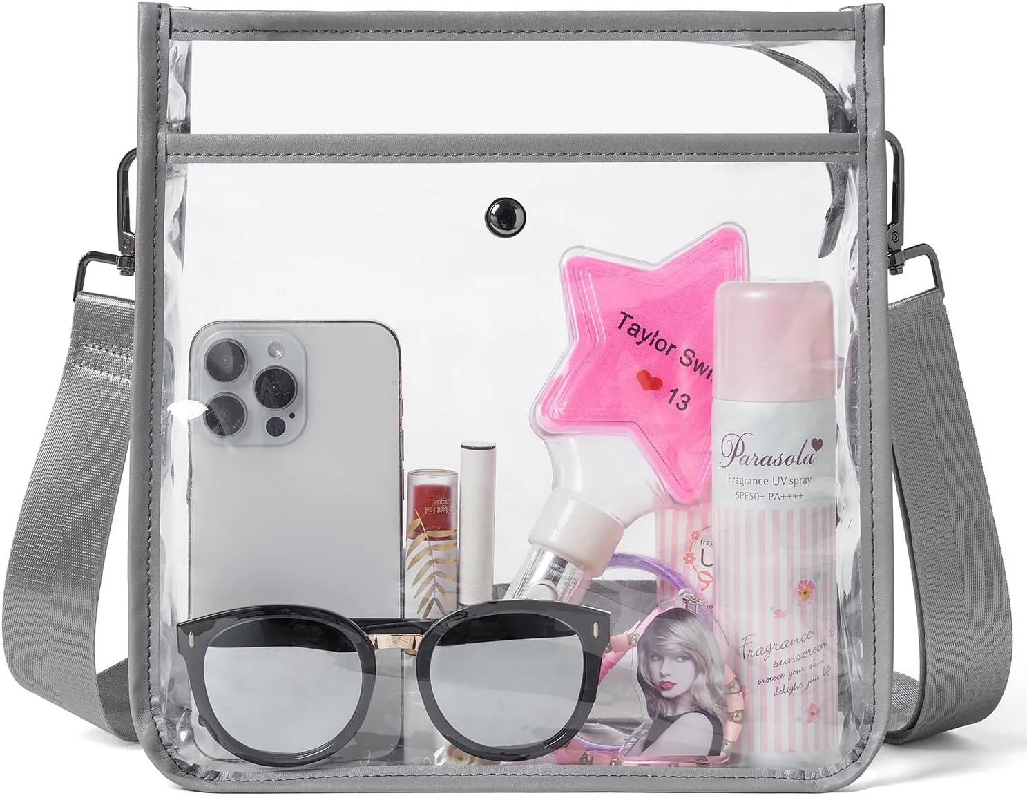 Bluome Clear Bag for Stadium Events 12 x6 x12, Clear Crossbody Purses for Women Concerts Stadium Approved Work Beach