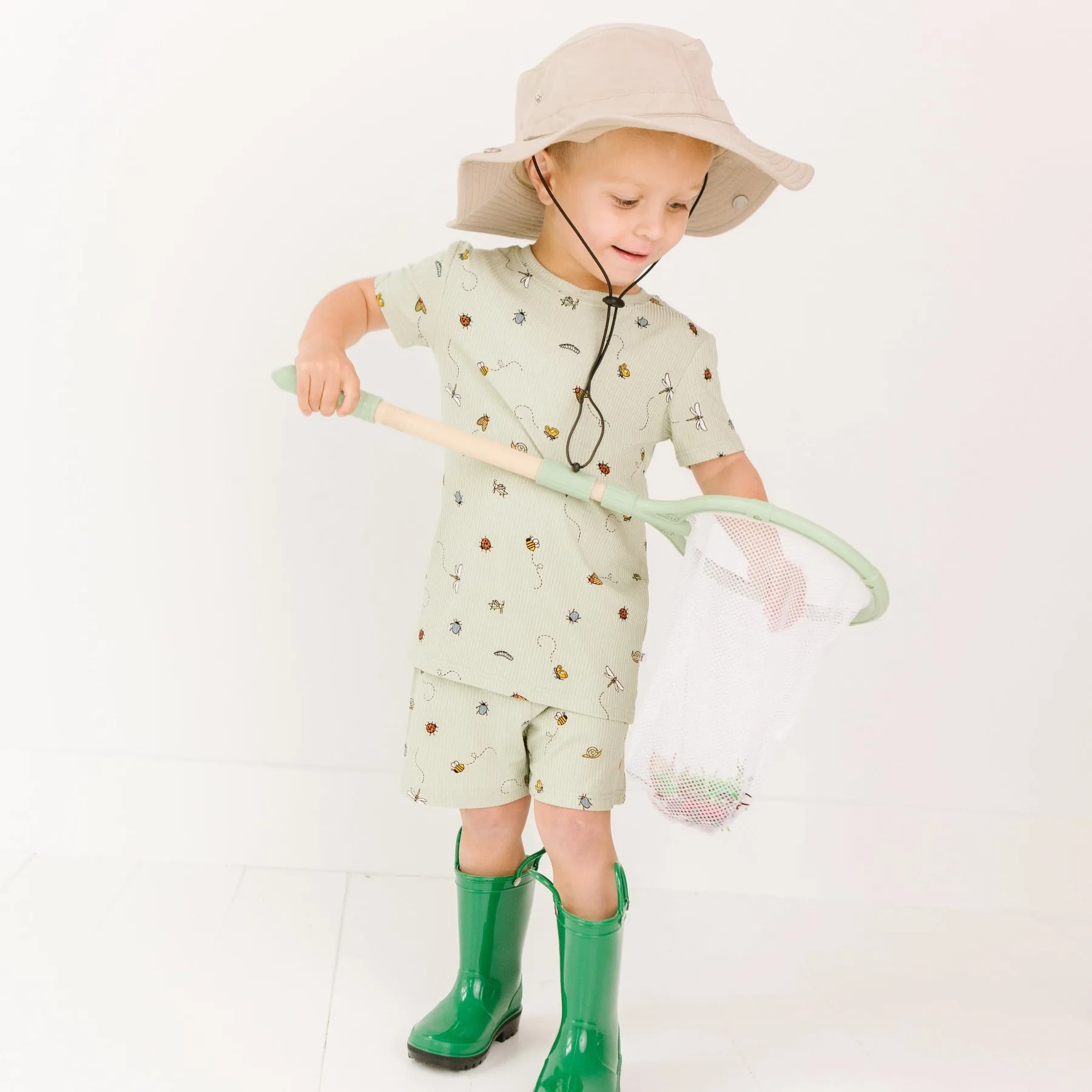Bugs Small Ribbed Shorts Two-Piece Set