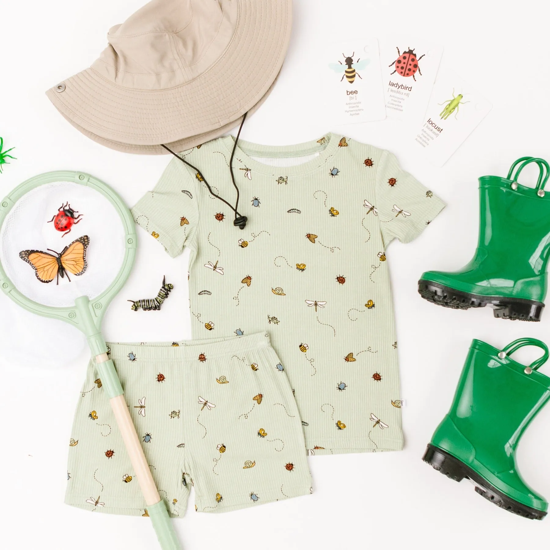 Bugs Small Ribbed Shorts Two-Piece Set