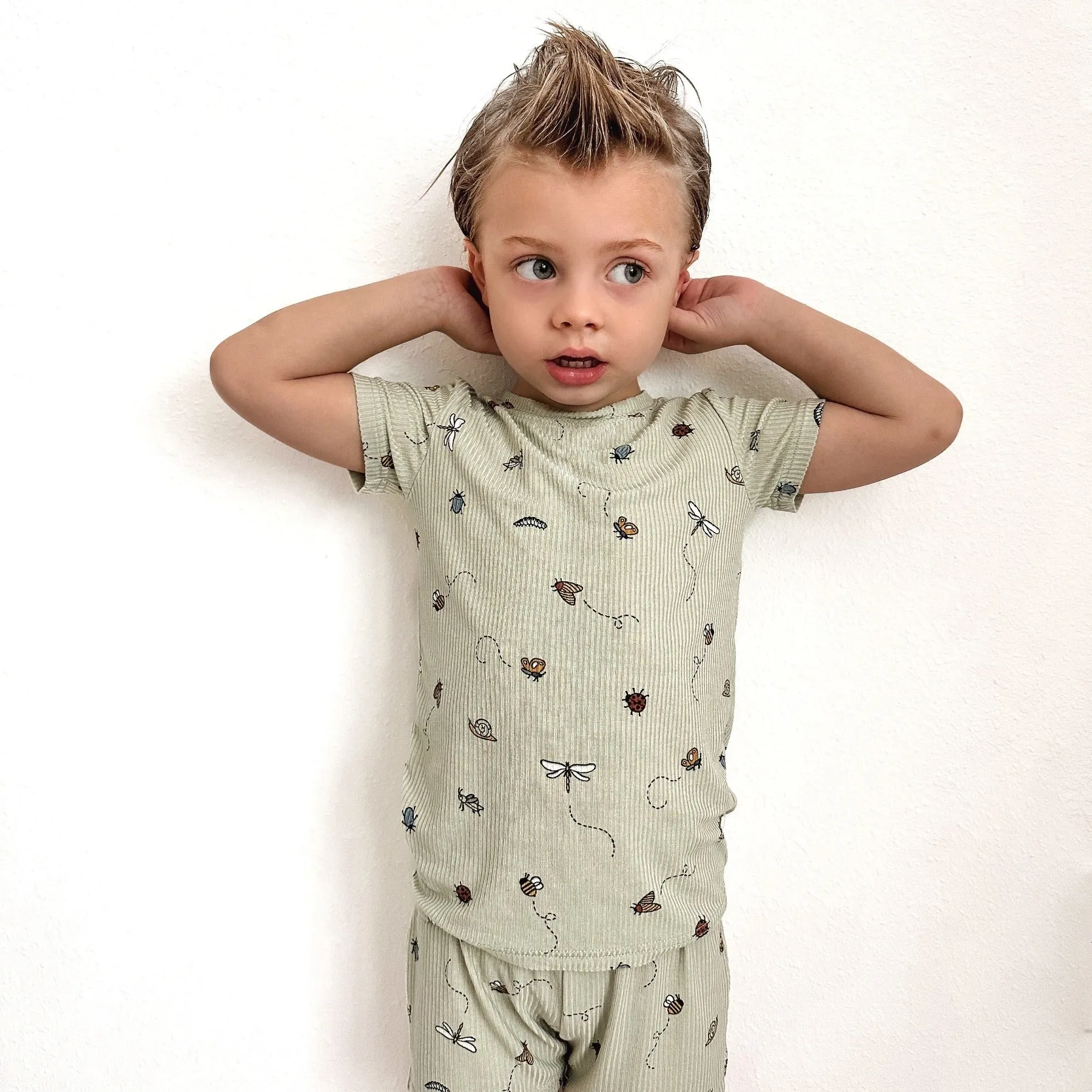 Bugs Small Ribbed Shorts Two-Piece Set