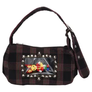 BUNNY MOMMY MINI BAG / RAINBOW TARTAN