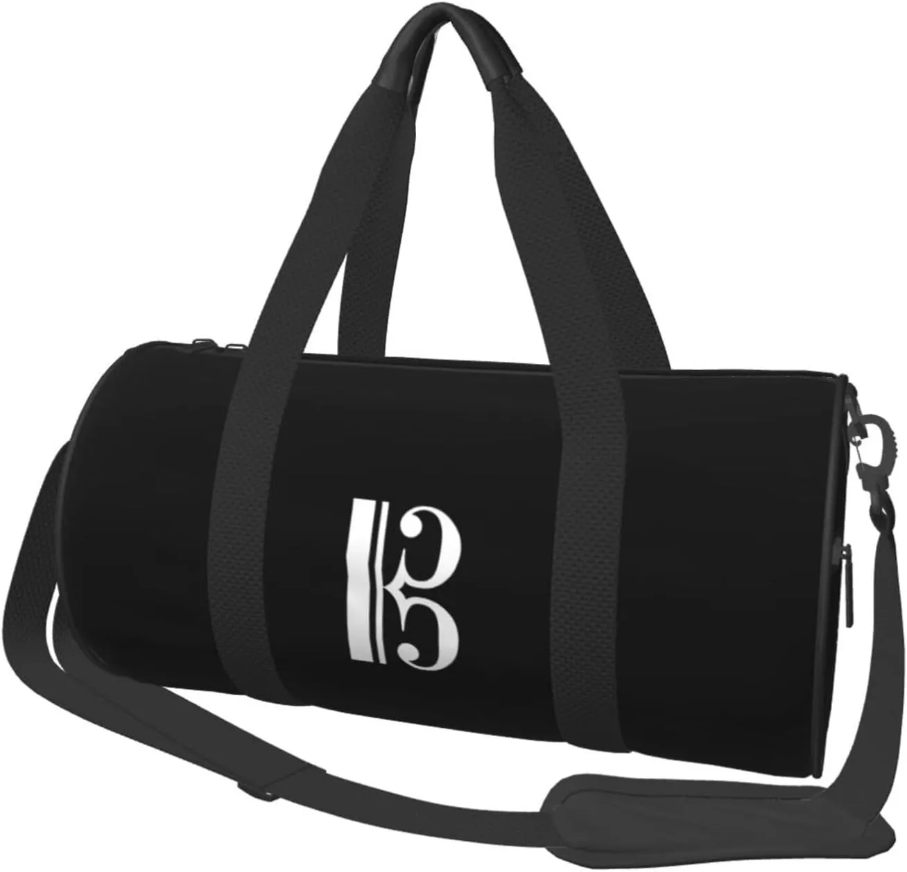 C Clef Alto Clef Convertible Garment Bag with Shoulder Strap, Carry on Garment Duffel Bag for Men Women - Rolling Foldable for Travel Luggage Bags (Black)