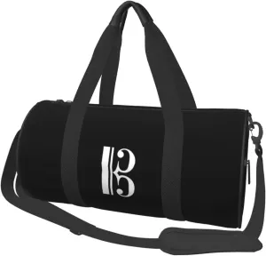 C Clef Alto Clef Convertible Garment Bag with Shoulder Strap, Carry on Garment Duffel Bag for Men Women - Rolling Foldable for Travel Luggage Bags (Black)