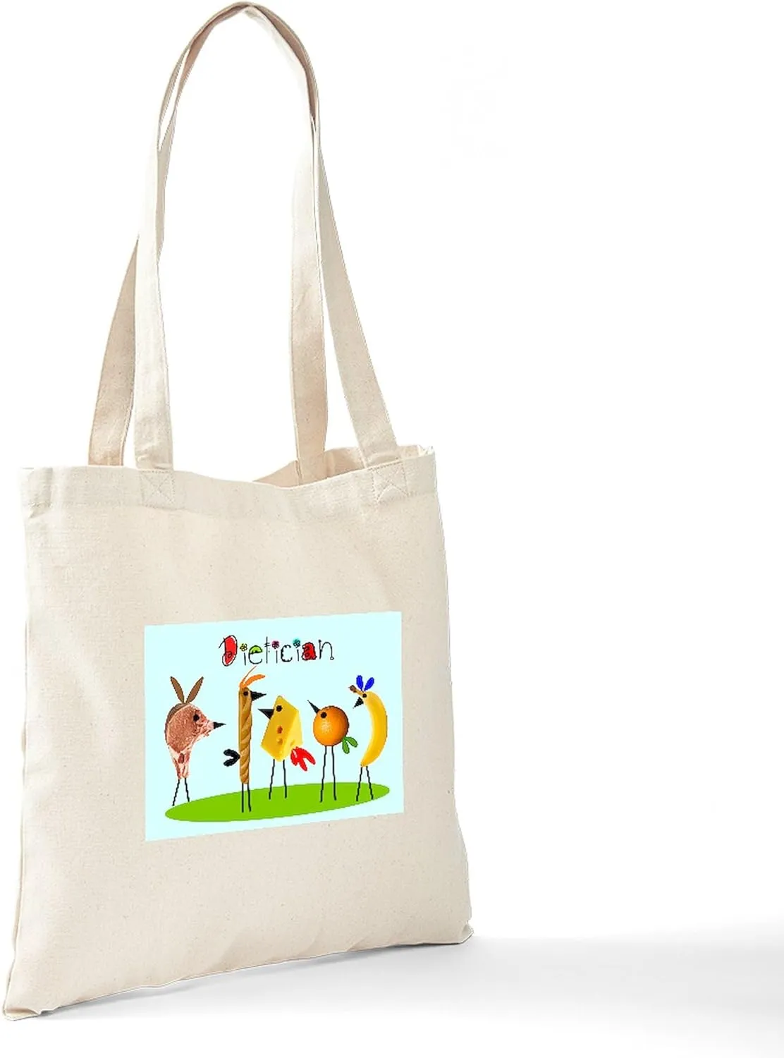 CafePress Dietician Birds 3 Tote Bag Natural Canvas Tote Bag, Reusable Shopping Bag
