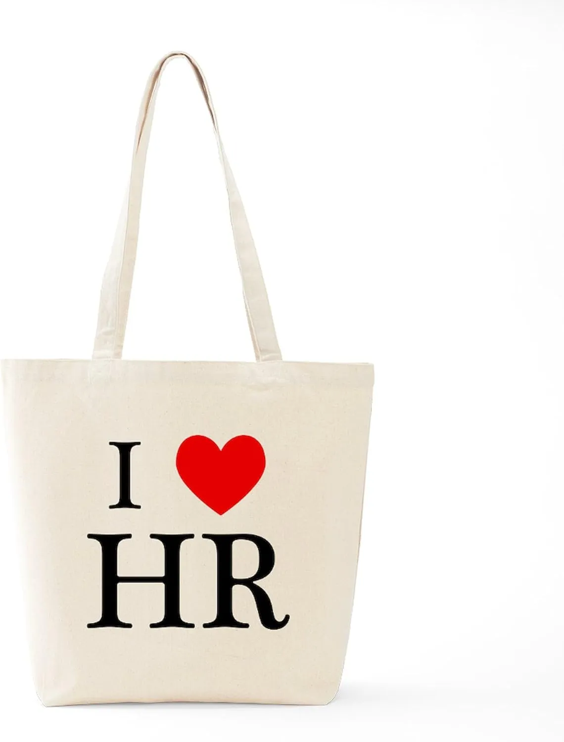 CafePress I Heart HR Tote Bag Natural Canvas Tote Bag, Reusable Shopping Bag