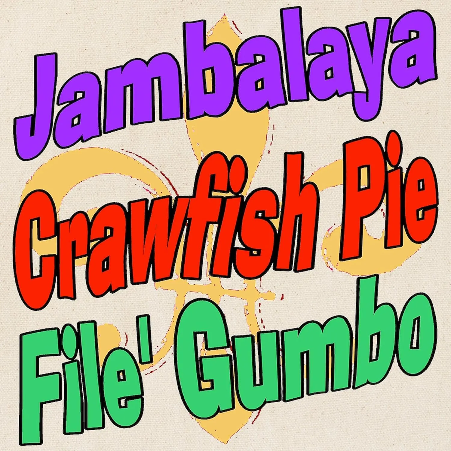 CafePress Jambalaya, Crawfish Pie, File Tote Bag Natural Canvas Tote Bag, Reusable Shopping Bag