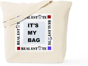 CafePress Real Estate It's My Bag Tote Bag Natural Canvas Tote Bag, Reusable Shopping Bag