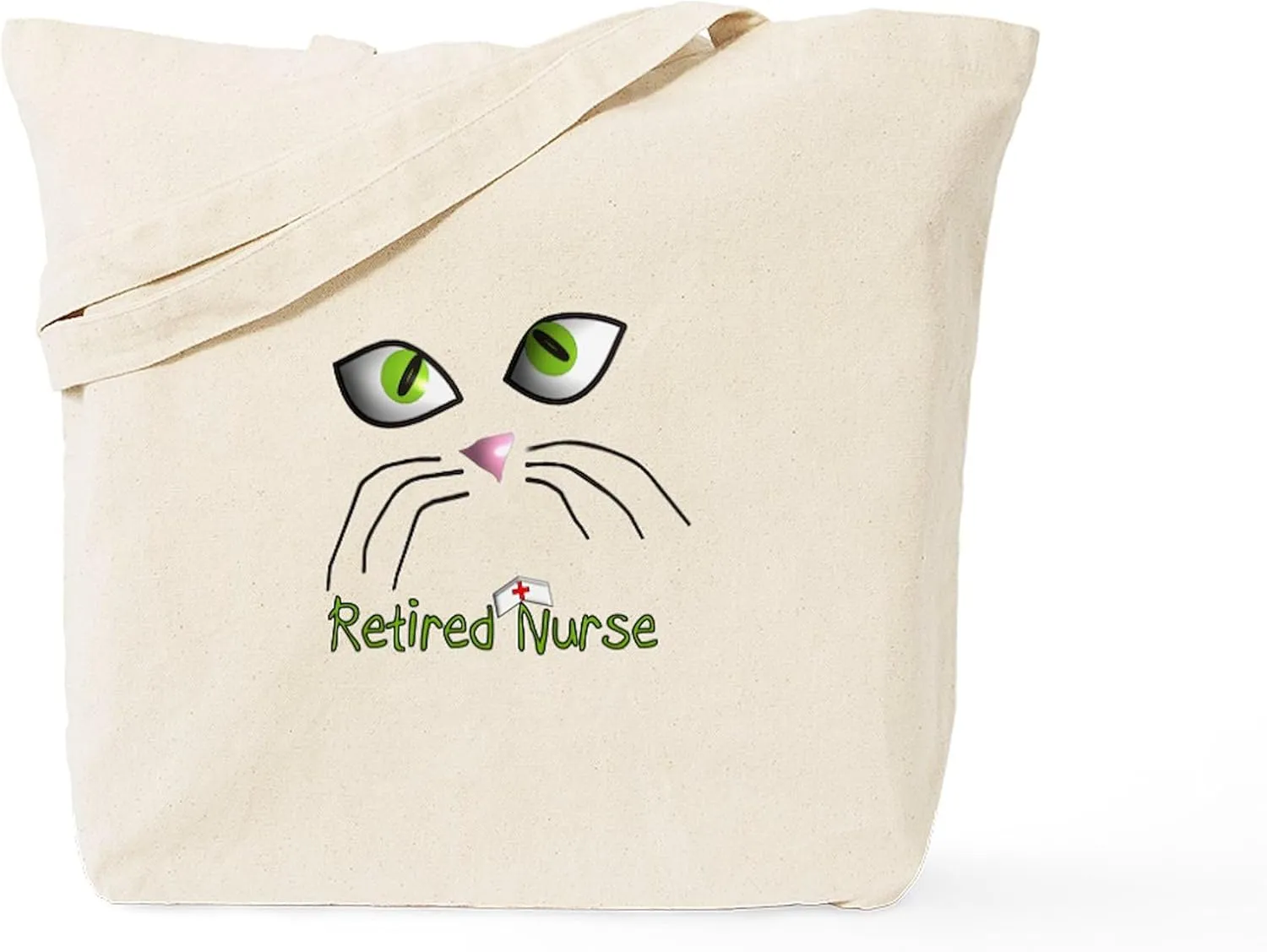 CafePress Retired Nurse Tote Bag Natural Canvas Tote Bag, Reusable Shopping Bag
