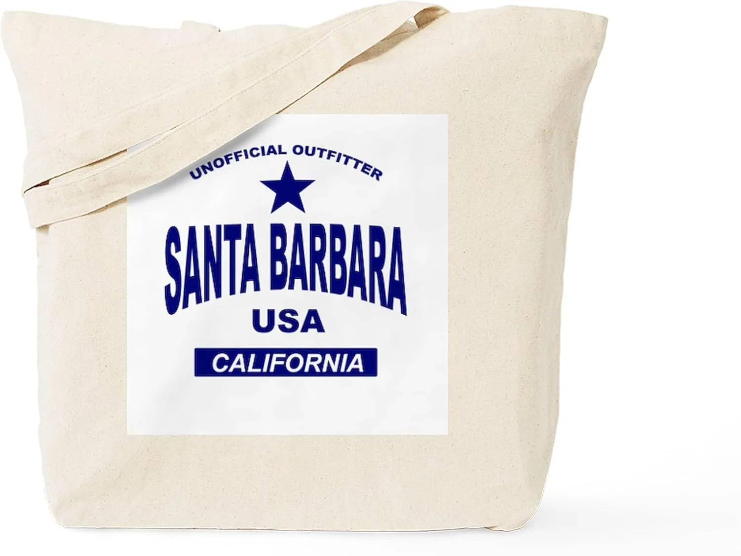 CafePress Santa Barbara Tote Bag Natural Canvas Tote Bag, Reusable Shopping Bag