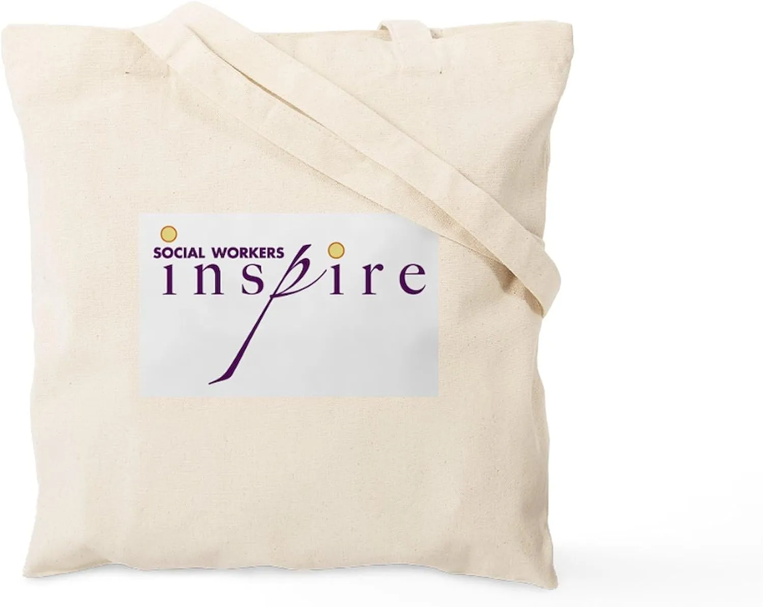 CafePress Social Workers Inspire Tote Bag Natural Canvas Tote Bag, Reusable Shopping Bag