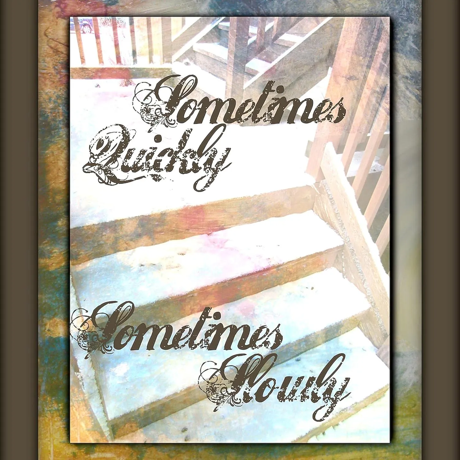 CafePress Sometimes Quickly, Sometimes Slowly Tote Bag Natural Canvas Tote Bag, Reusable Shopping Bag