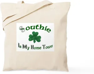 CafePress Southie Tote Bag Natural Canvas Tote Bag, Reusable Shopping Bag