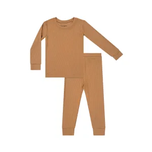 Camel Small Ribbed Two-Piece Set