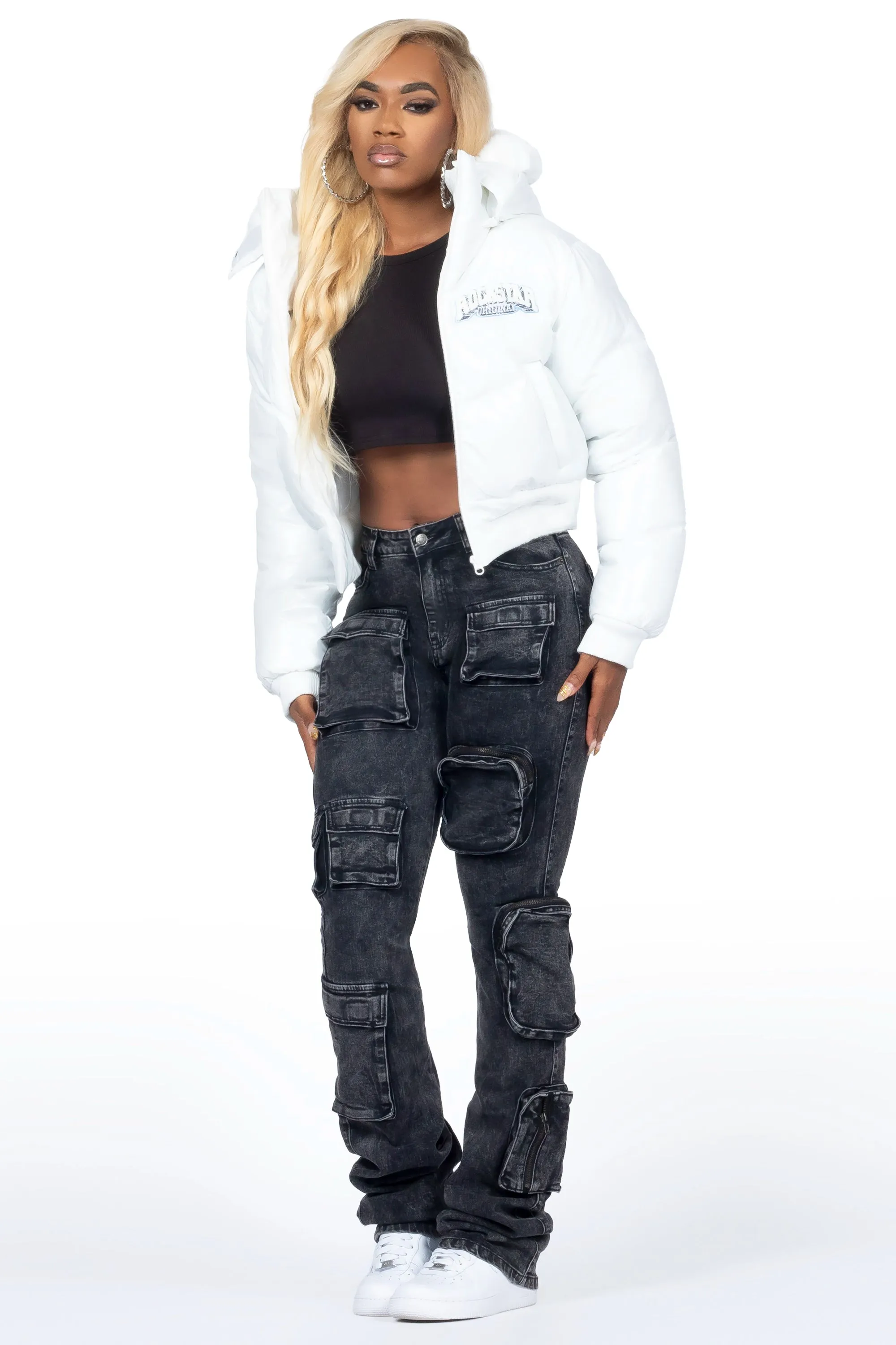 Chrishona White Puffer Jacket