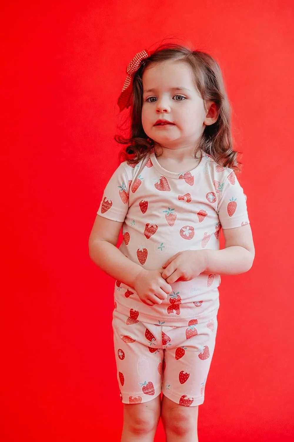 Copper Pearl 2 Piece Short Sleeve Pajamas Strawberry