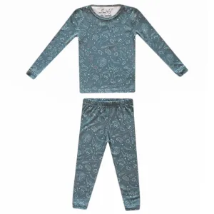 Copper Pearl Two Piece Long Sleeve Toddler Pajamas PJ Sets for Boys and Girls - Adorable Pattern Pajamas, Breathable Fabric to Keep Cool While Sleeping, Sizes 12 Months to 5T - Hogwarts