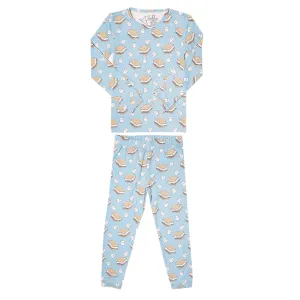 Copper Pearl Two Piece Long Sleeve Toddler Pajamas PJ Sets for Boys and Girls - Adorable Pattern Pajamas, Breathable Fabric to Keep Cool While Sleeping, Sizes 12 Months to 5T - S'mores