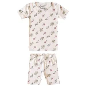 Copper Pearl Two Piece Short Sleeve Toddler Pajamas PJ Sets for Boys and Girls - Adorable Pattern Summer Pajamas Shorts to Keep Cool While Sleeping, Size 12 Months to 5T - Harry Potter