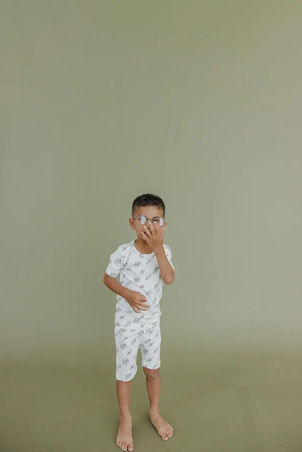 Copper Pearl Two Piece Short Sleeve Toddler Pajamas PJ Sets for Boys and Girls - Adorable Pattern Summer Pajamas Shorts to Keep Cool While Sleeping, Size 12 Months to 5T - Harry Potter