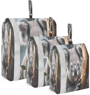 Cute Koala Branch Compression Packing Cubes for Travel Packing Organizers Large Luggage Organizers Bags for Women Men Travel Luggage