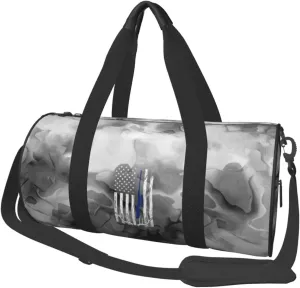 Deer Hunting American Flag Convertible Garment Bag with Shoulder Strap, Carry on Garment Duffel Bag for Men Women - Rolling Foldable for Travel Luggage Bags (Black)