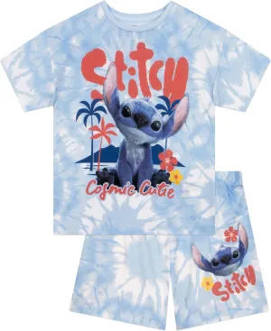 Disney Lilo And Stitch Pajamas, Short Sleeve Girls Pajamas, Stitch Girls Pjs, Pajama Set