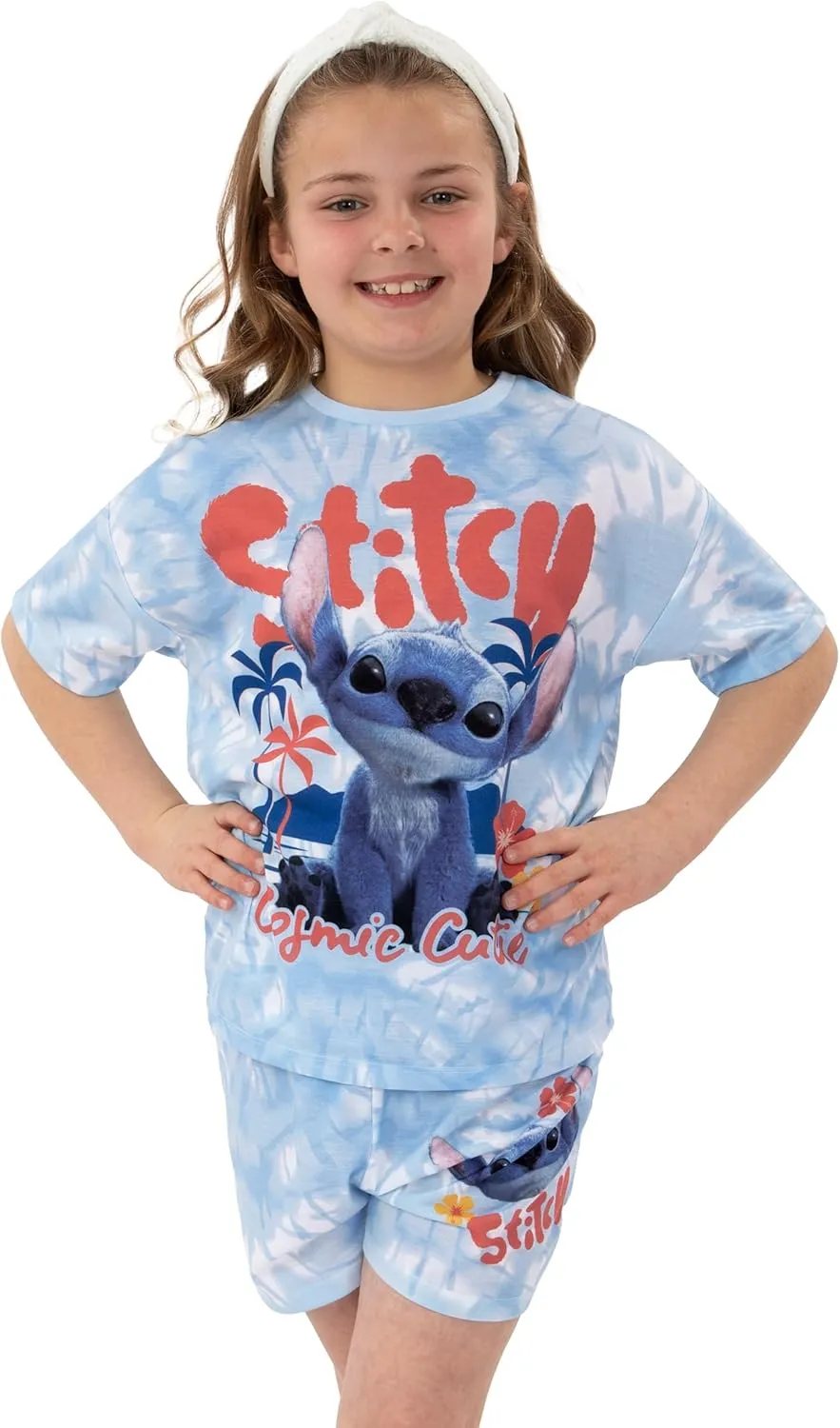 Disney Lilo And Stitch Pajamas, Short Sleeve Girls Pajamas, Stitch Girls Pjs, Pajama Set