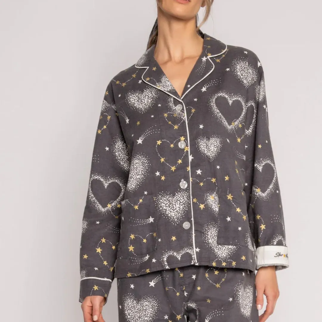 Flannel PJ Set (Pewter)