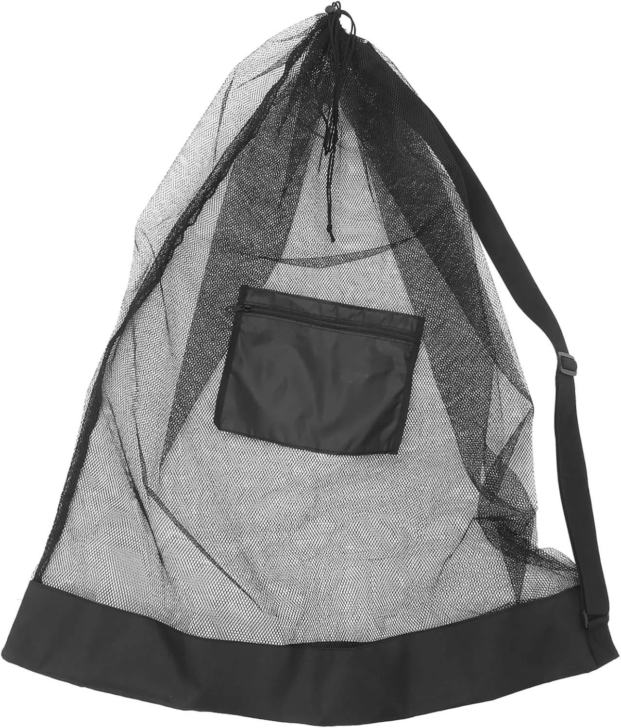 GALPADA Large Mesh Drawstring Ball Bag Portable Sports Carrying Bag for Basketball Soccer Volleyball for School and Team Use